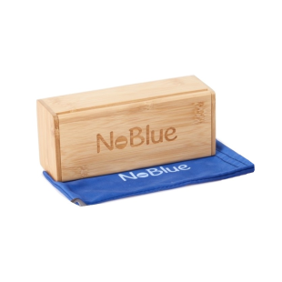 Etui bambusowe + woreczek na okulary NoBlue