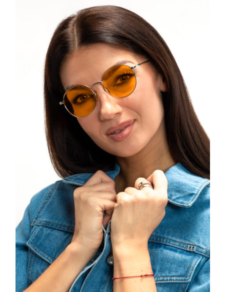 Okulary Blokujące Światło Niebieskie Chrome Orange NoBlue Kobieta