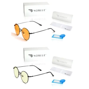 Okulary blokujące niebieskie światło Noblue Zestaw Black