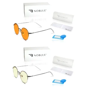 Okulary blokujące niebieskie światło Noblue Zestaw Chrome