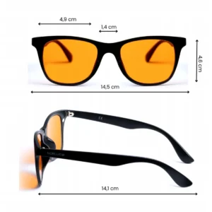 Okulary blokujące niebieskie światło Trendy Orange