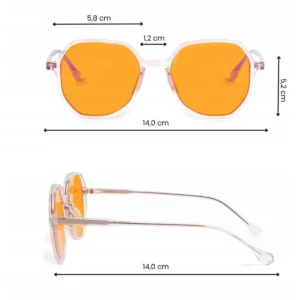 Okulary blokujące niebieskie światło Noblue Hexagon