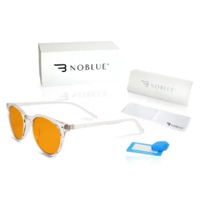 Okulary blokujące niebieskie światło NoBlue Clear Orange