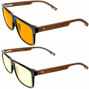 Zestaw okulary blokujące niebieskie światło Brown