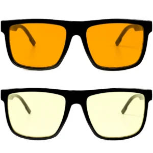 Zestaw okulary blokujące niebieskie światło Brown